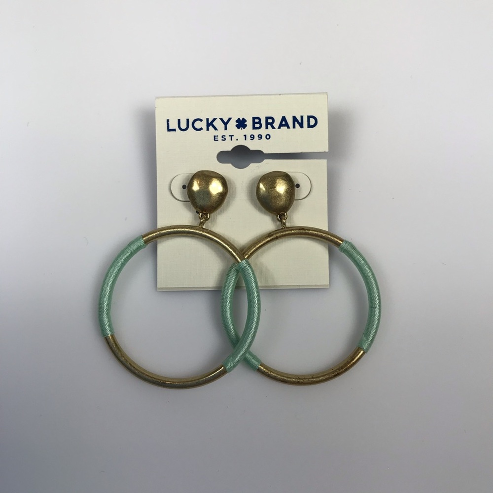 Lucky Brand Wrapped Hoops BRAND NEW - Picture 1 of 5
